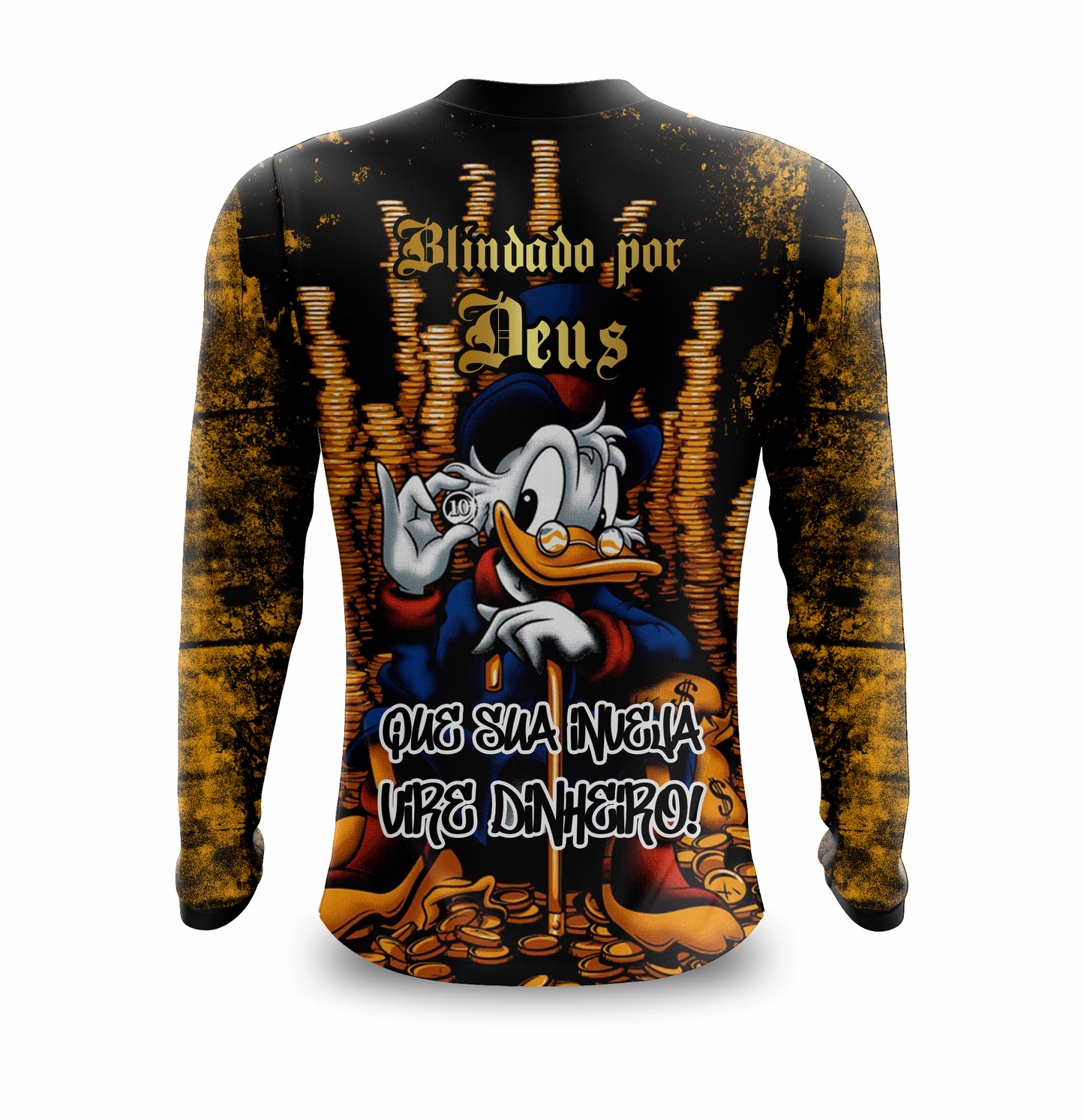 Camisa Blindado Por Deus Manga Longa