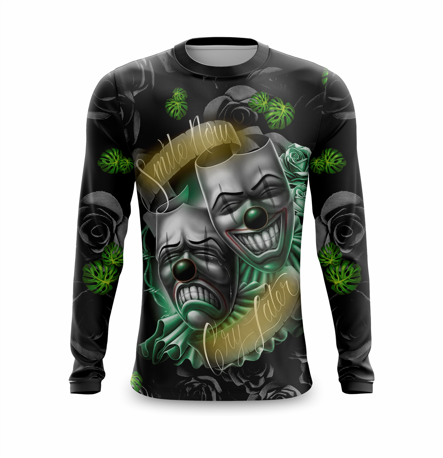 Camisa Smile Now Cry Later Manga Longa