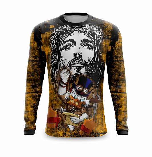 Camisa Blindado Por Deus Manga Longa